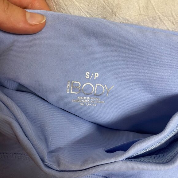 Light Blue Workout Set (Shorts + Top) Size S - Picture 2 of 4